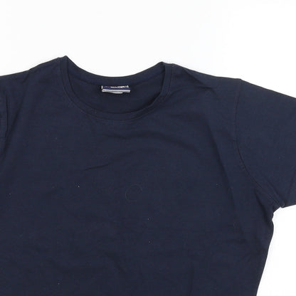 Printer Mens Blue    T-Shirt Size M