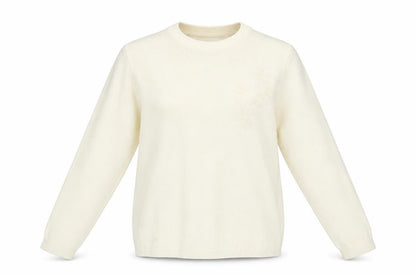 Womens UK Size M Classics Beige Pullover Jumper