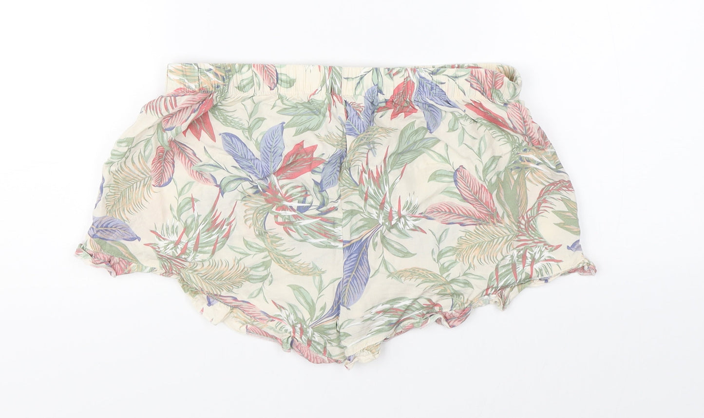 Primark Womens Multicoloured Floral  Hot Pants Shorts Size XS