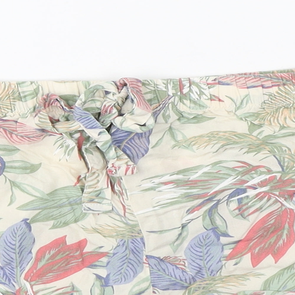 Primark Womens Multicoloured Floral  Hot Pants Shorts Size XS