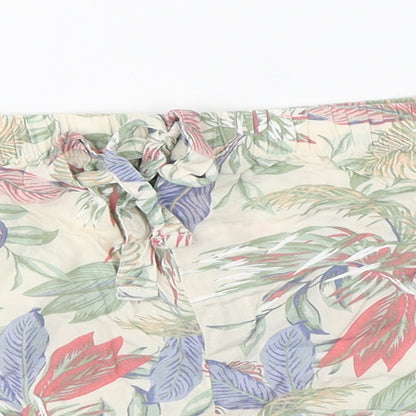 Primark Womens Multicoloured Floral  Hot Pants Shorts Size XS