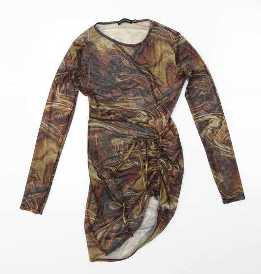 Pretty Little Thing Womens Orange   Basic Blouse Size 6