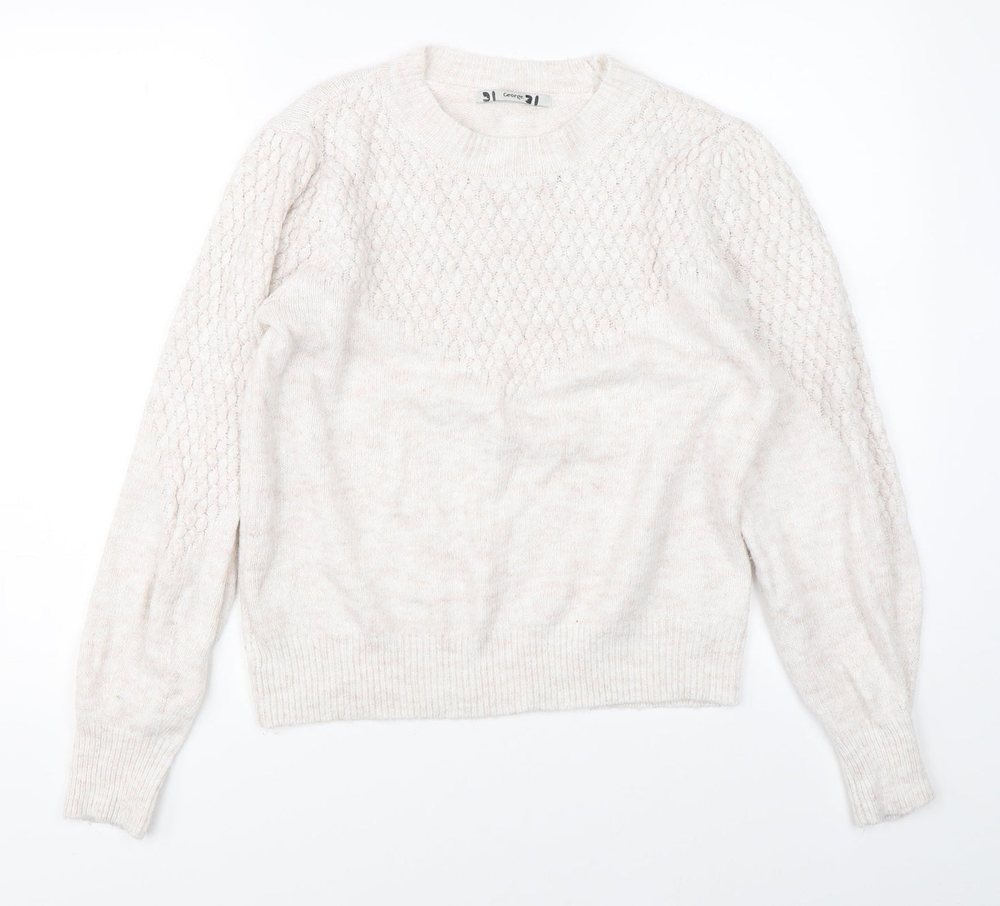 George Womens Beige   Pullover Jumper Size M