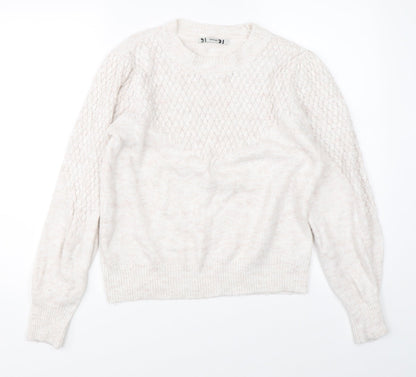 George Womens Beige   Pullover Jumper Size M