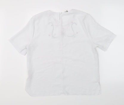 Your Sixth Sense Womens White   Basic Blouse Size 14