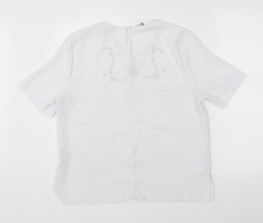 Your Sixth Sense Womens White   Basic Blouse Size 14