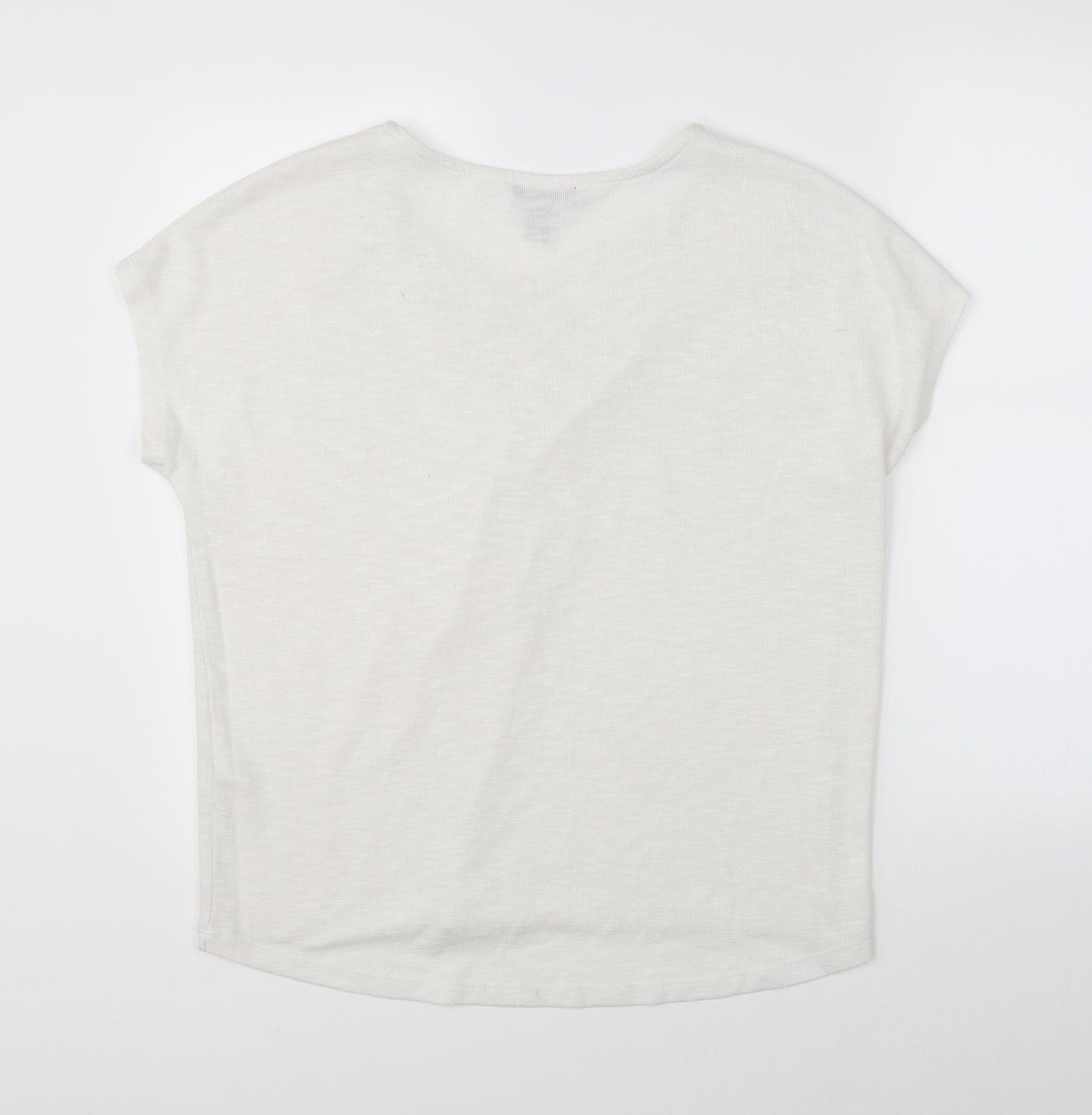 Womens UK Size M New Look White Basic Blouse