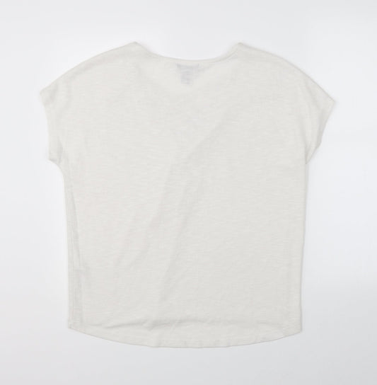 Womens UK Size M New Look White Basic Blouse