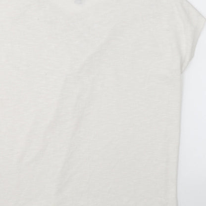 Womens UK Size M New Look White Basic Blouse