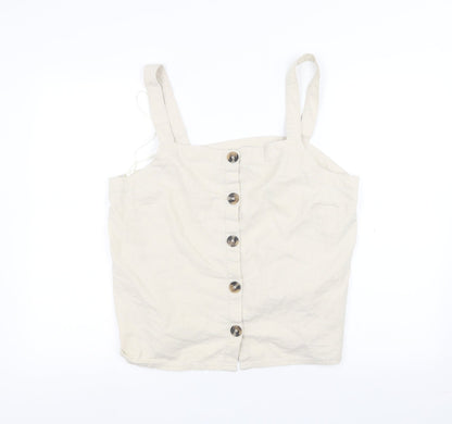 Papaya Womens White   Basic T-Shirt Size 16