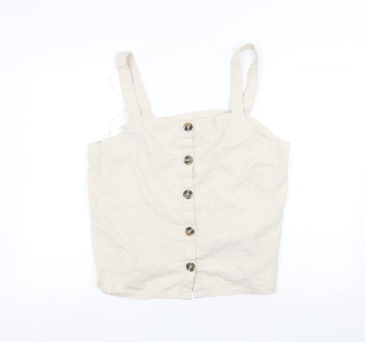 Papaya Womens White   Basic T-Shirt Size 16