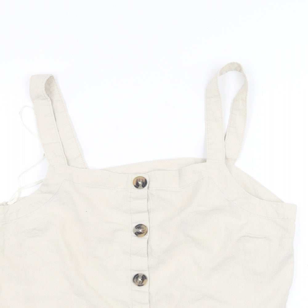 Papaya Womens White   Basic T-Shirt Size 16