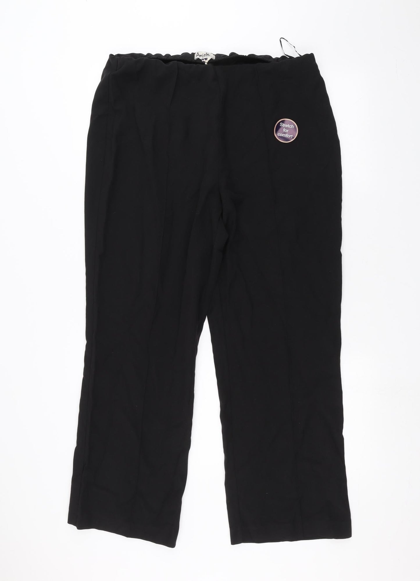 Womens UK Size 12 Arista Regular Fit  Black Trousers