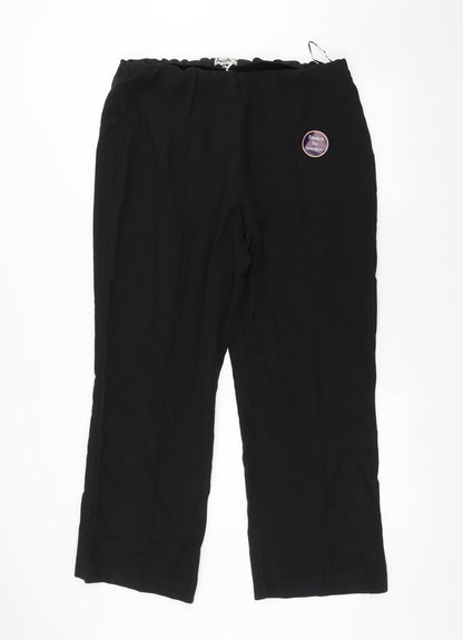 Womens UK Size 12 Arista Regular Fit  Black Trousers