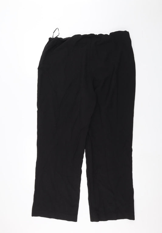Womens UK Size 12 Arista Regular Fit  Black Trousers