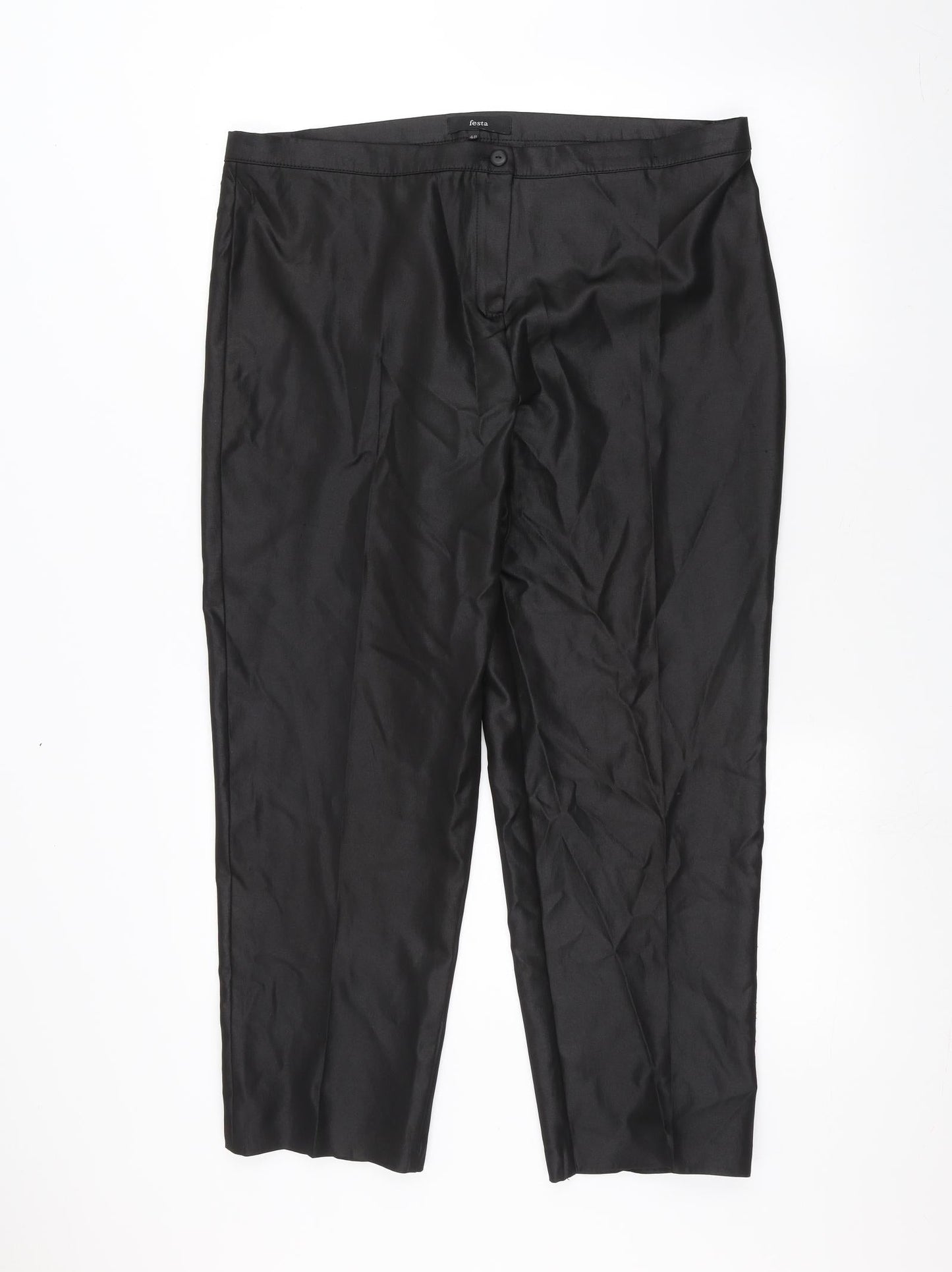 festa Womens Black   Trousers  Size 20 L24 in