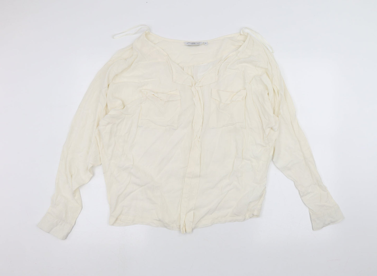 New Look Womens White   Basic T-Shirt Size 8