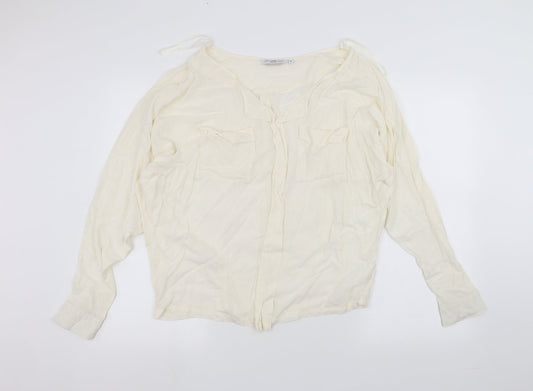 New Look Womens White   Basic T-Shirt Size 8