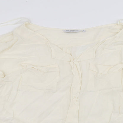 New Look Womens White   Basic T-Shirt Size 8