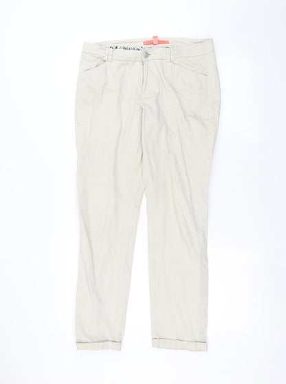 Mango Womens White   Skinny Jeans Size 12 L25 in