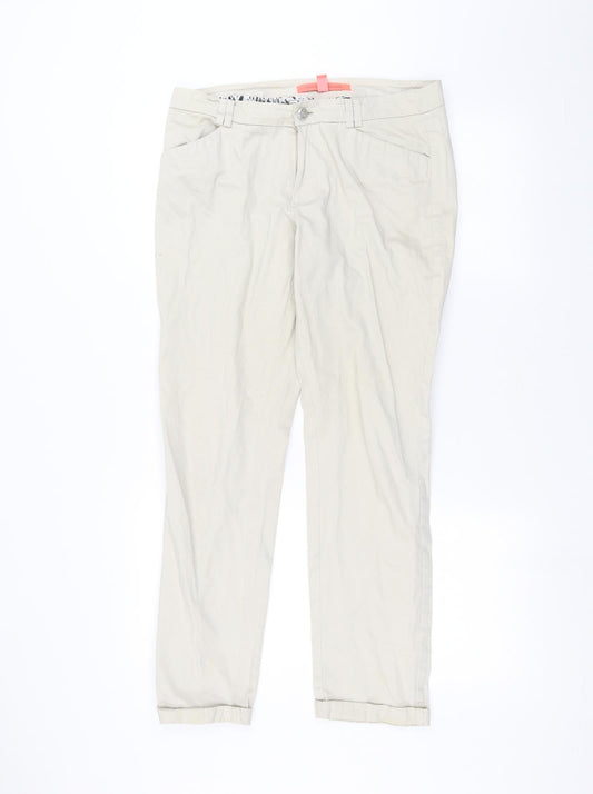 Mango Womens White   Skinny Jeans Size 12 L25 in