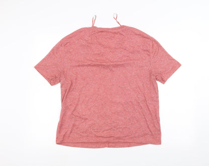 Womens UK Size M Marks and Spencer Pink Basic T-Shirt