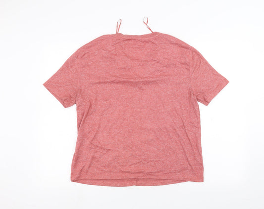 Womens UK Size M Marks and Spencer Pink Basic T-Shirt