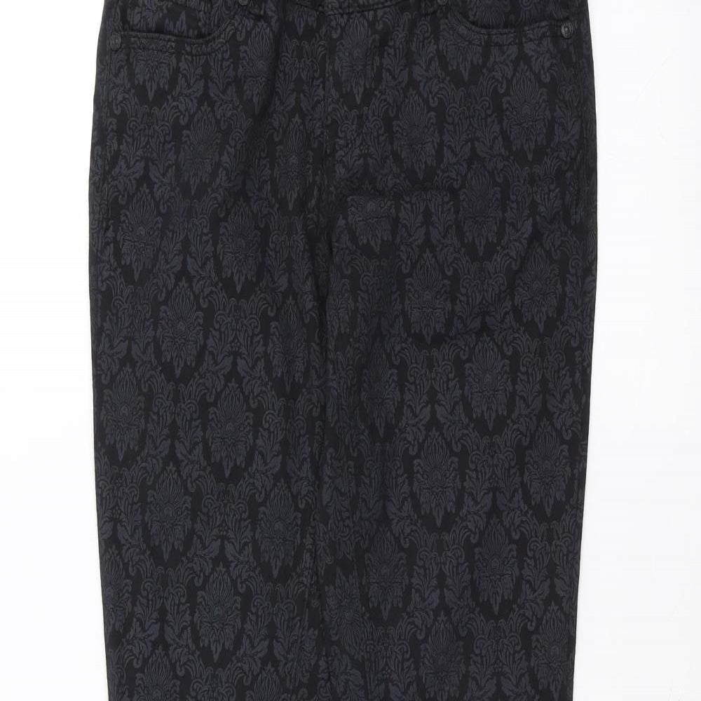 Denim & Co. Womens Black   Skinny Jeans Size 8 L29 in