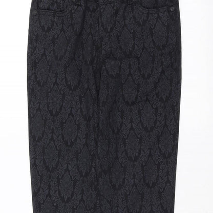 Denim & Co. Womens Black   Skinny Jeans Size 8 L29 in