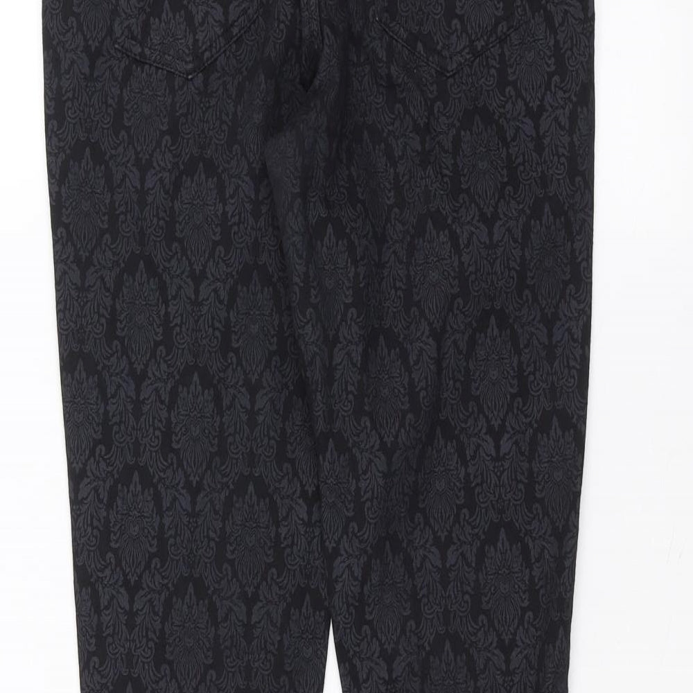 Denim & Co. Womens Black   Skinny Jeans Size 8 L29 in