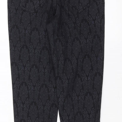 Denim & Co. Womens Black   Skinny Jeans Size 8 L29 in