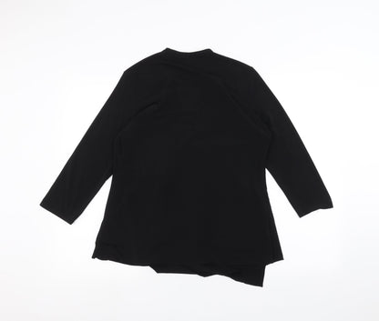 Womens UK Size 16 sarah hamilton Black Cardigan Jumper