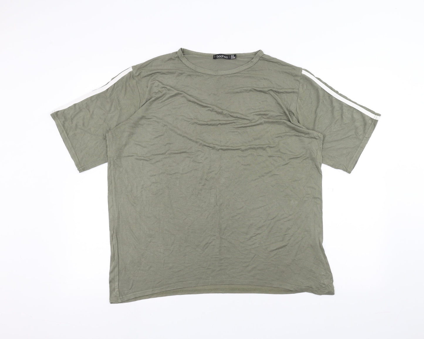 Mens UK Size 14 Boohoo Green  T-Shirt
