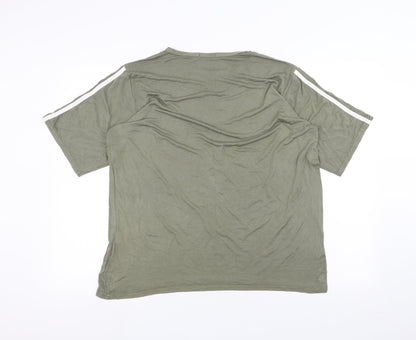 Mens UK Size 14 Boohoo Green  T-Shirt