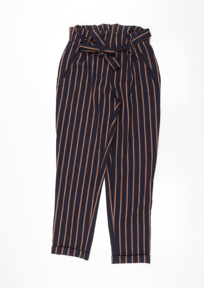 Womens UK Size S Zara Regular Fit  Blue Trousers