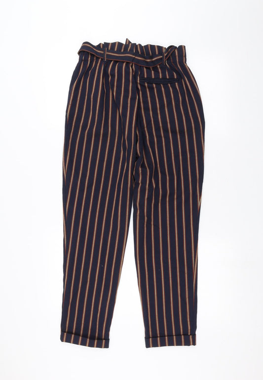 Womens UK Size S Zara Regular Fit  Blue Trousers