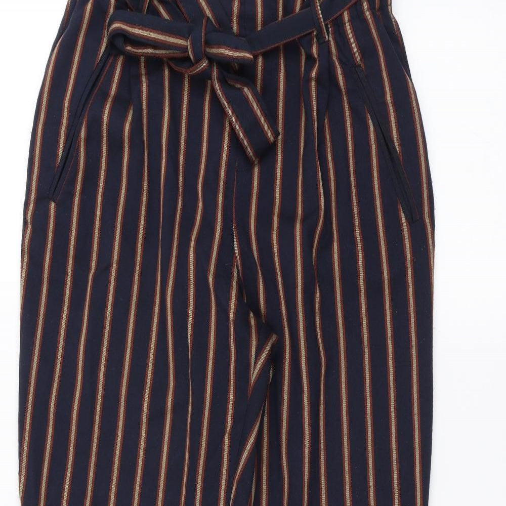 Womens UK Size S Zara Regular Fit  Blue Trousers
