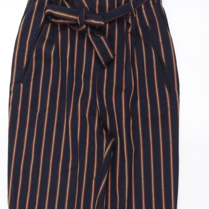 Womens UK Size S Zara Regular Fit  Blue Trousers
