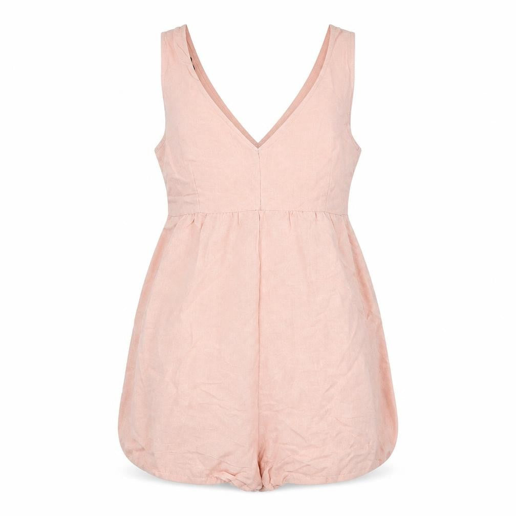 Womens UK Size 10 Boohoo One-Piece Pink Bodysuit