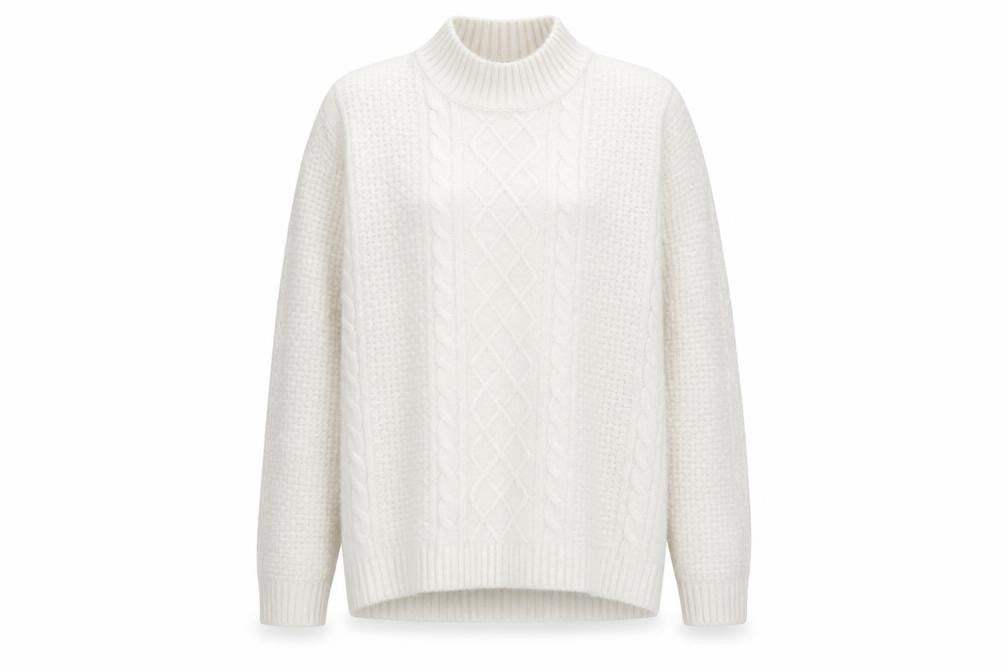 Womens UK Size M Peacocks White Pullover Jumper