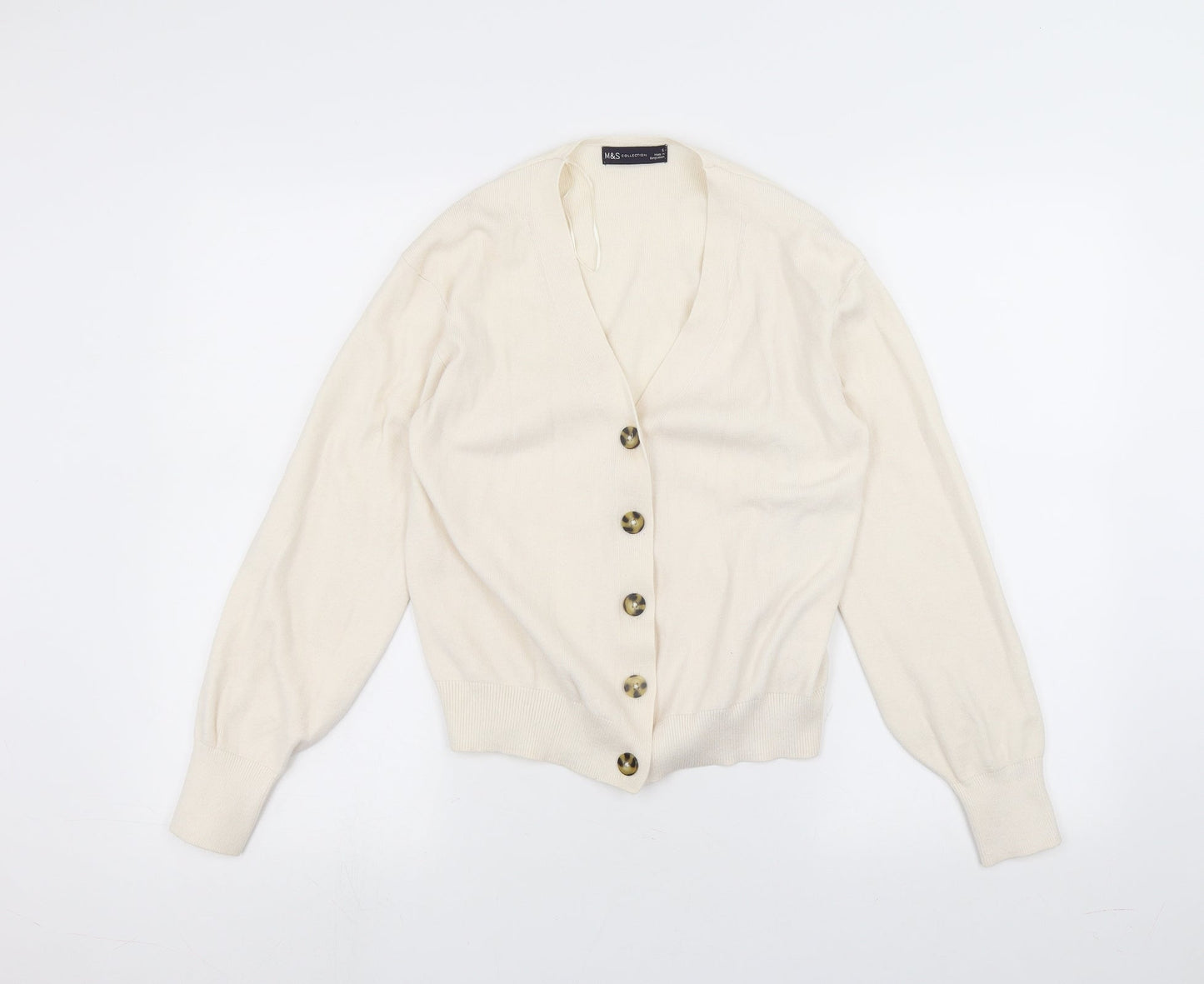 Womens UK Size S Marks and Spencer White Jacket