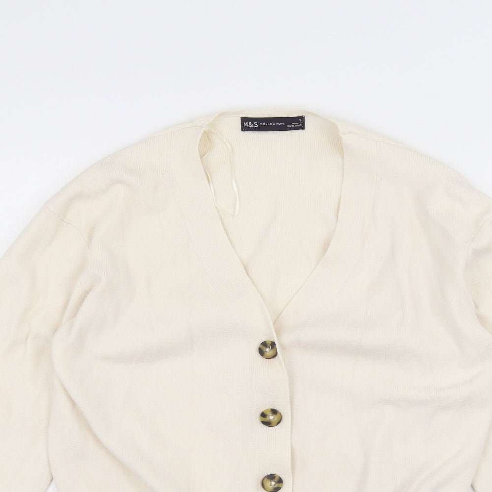 Womens UK Size S Marks and Spencer White Jacket