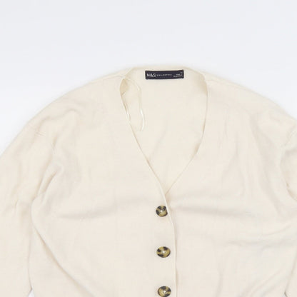Womens UK Size S Marks and Spencer White Jacket