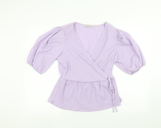 George Womens Purple   Basic T-Shirt Size 10