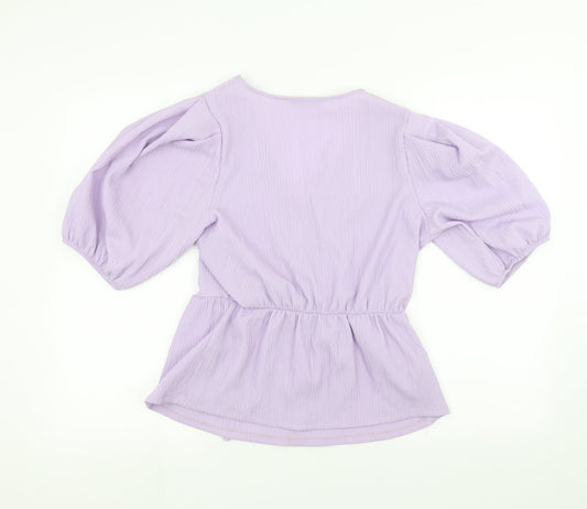 George Womens Purple   Basic T-Shirt Size 10