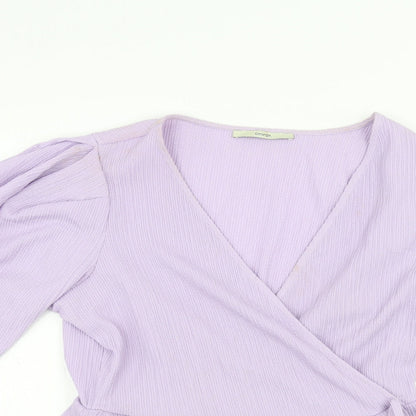 George Womens Purple   Basic T-Shirt Size 10
