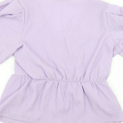 George Womens Purple   Basic T-Shirt Size 10