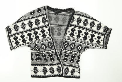 Atmosphere Womens White Geometric  Jacket  Size S