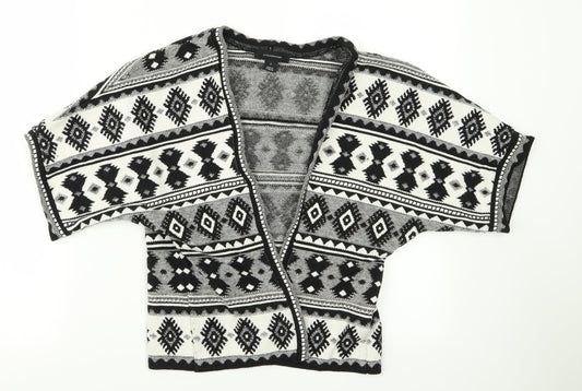 Atmosphere Womens White Geometric  Jacket  Size S