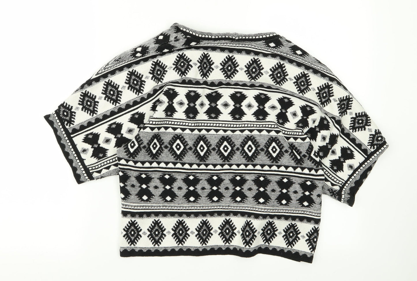 Atmosphere Womens White Geometric  Jacket  Size S